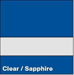 Clear/Sapphire Blue SLICKER 1/16IN - Rowmark Slickers